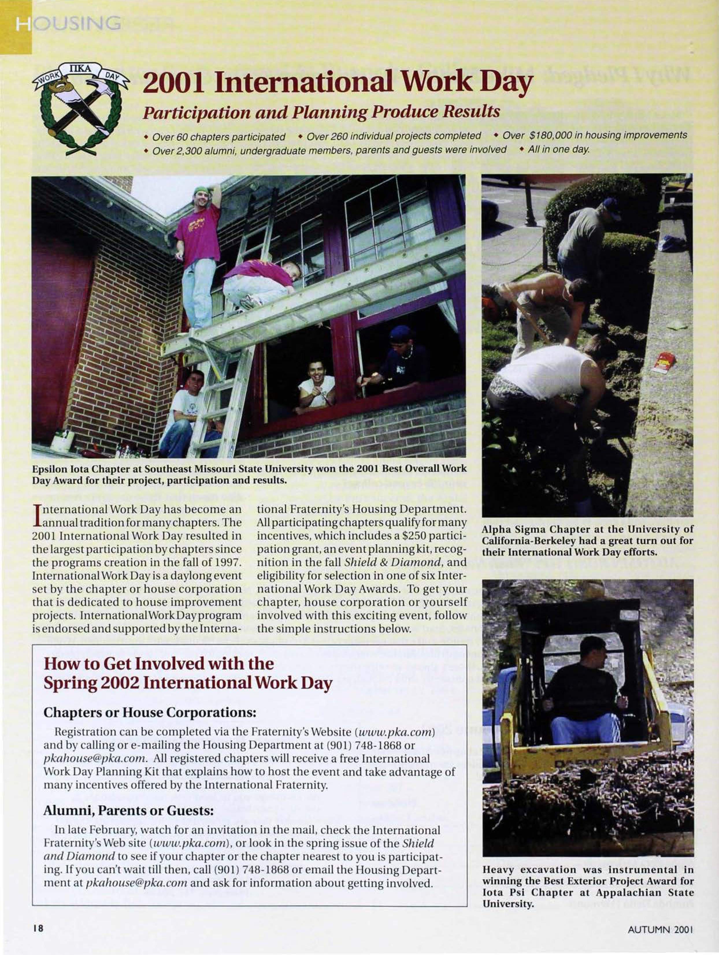 Housing: 2001 International Work Day, Autumn 2001